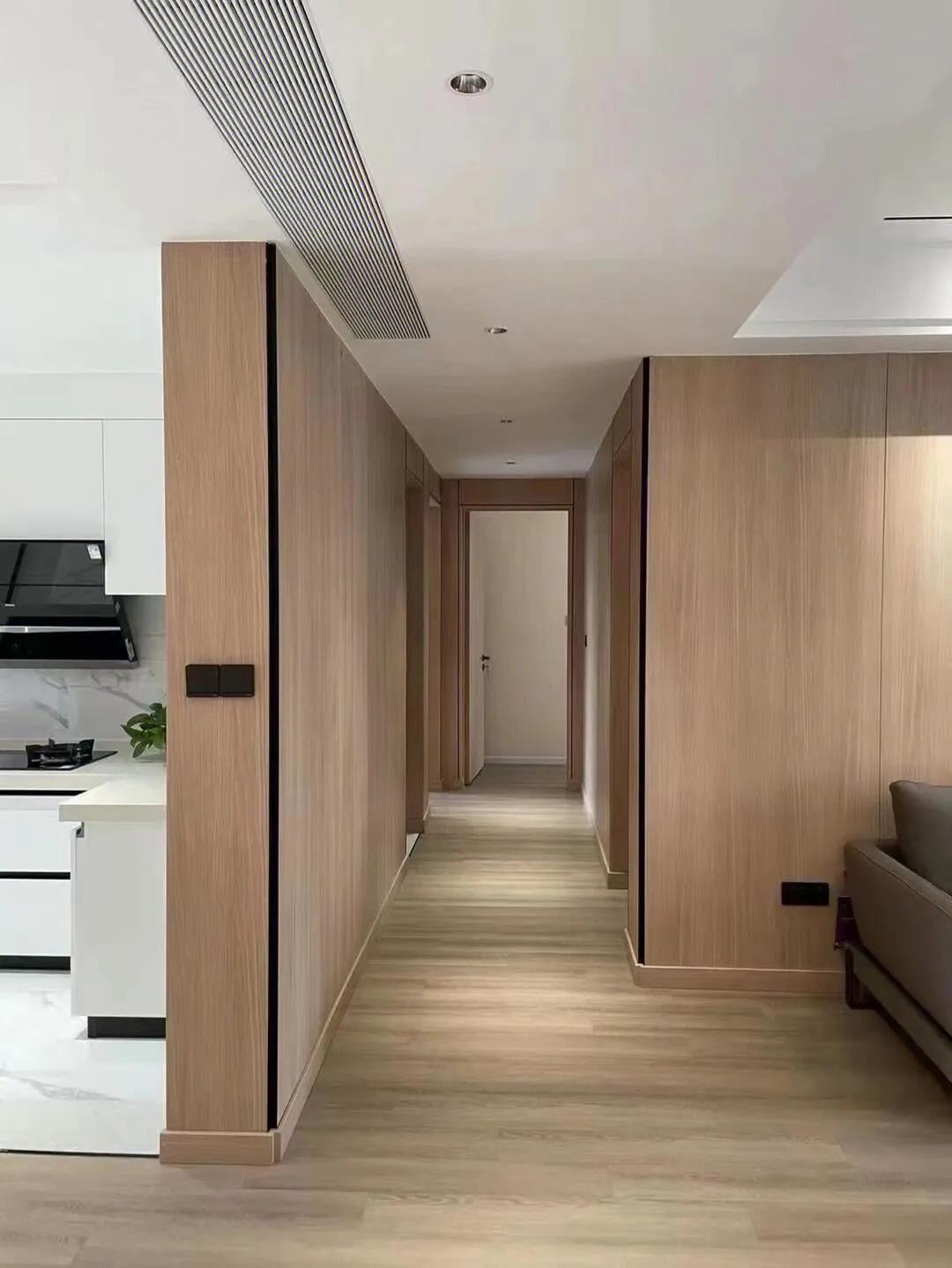 30平米木饰面门店装修效果图,2021木饰面板装修效果图