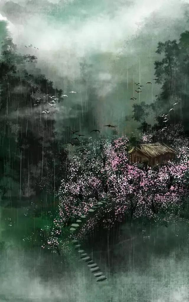 唯美古风意境手绘插画,唯美古风意境手绘头像