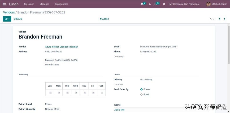 世界排名第一的免费开源ERP：Odoo企业疫情防控食堂预定系统
