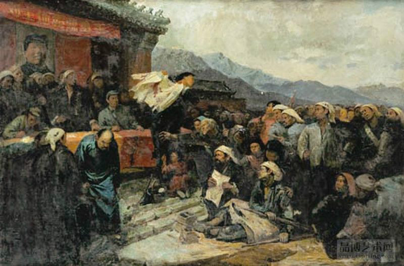 我国现代画家王式廓的油画素描稿,王式廓井冈山会师油画创作背景