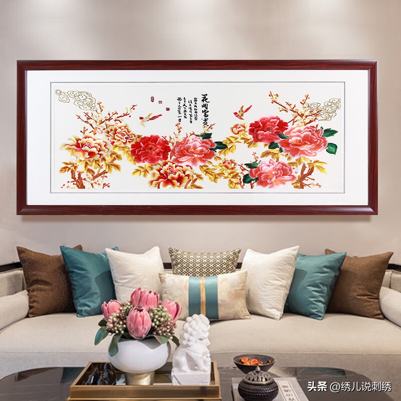 客厅挂什么花的画好,客厅挂什么花卉画合适