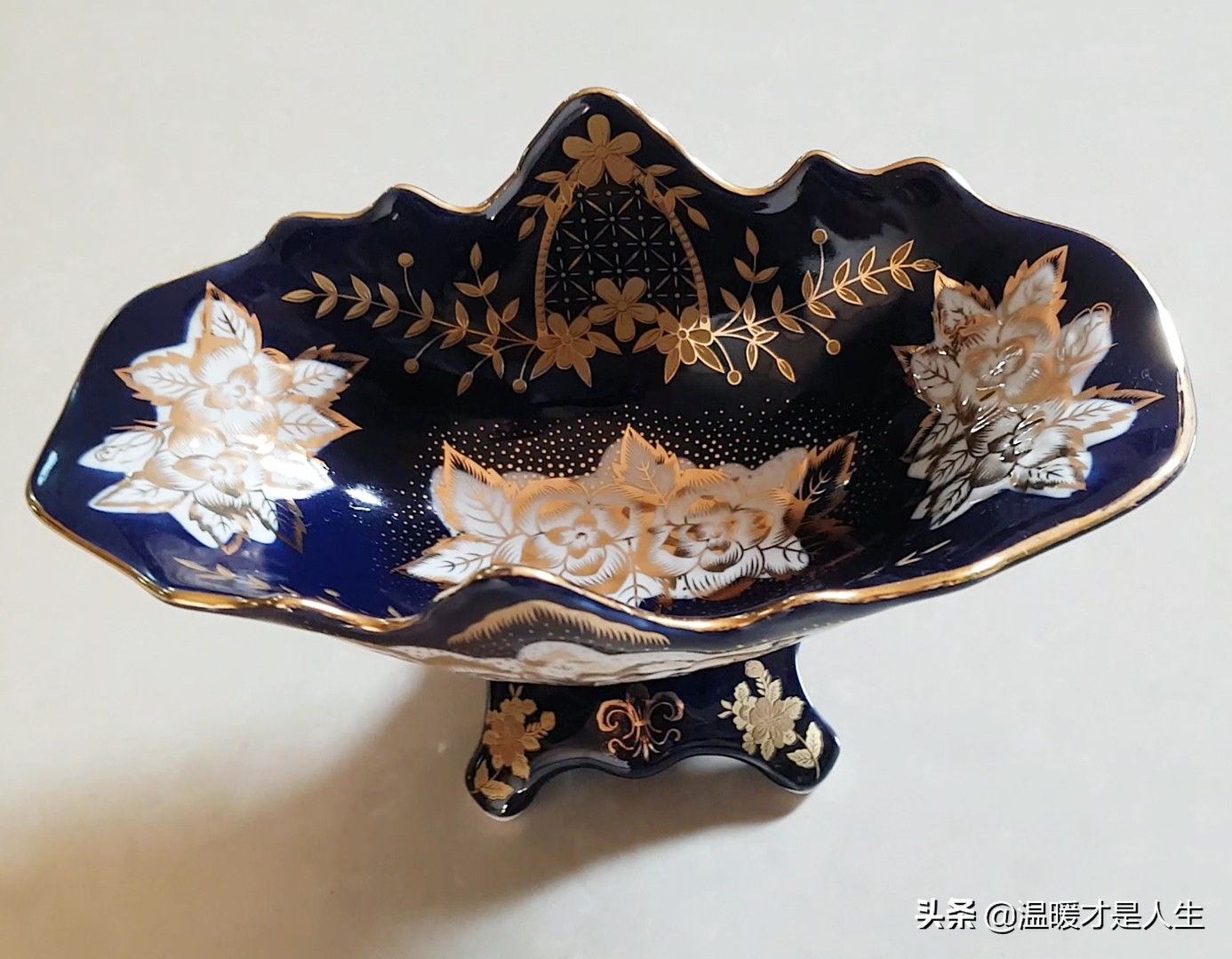 捷克瓷盘,捷克玻璃水果盆