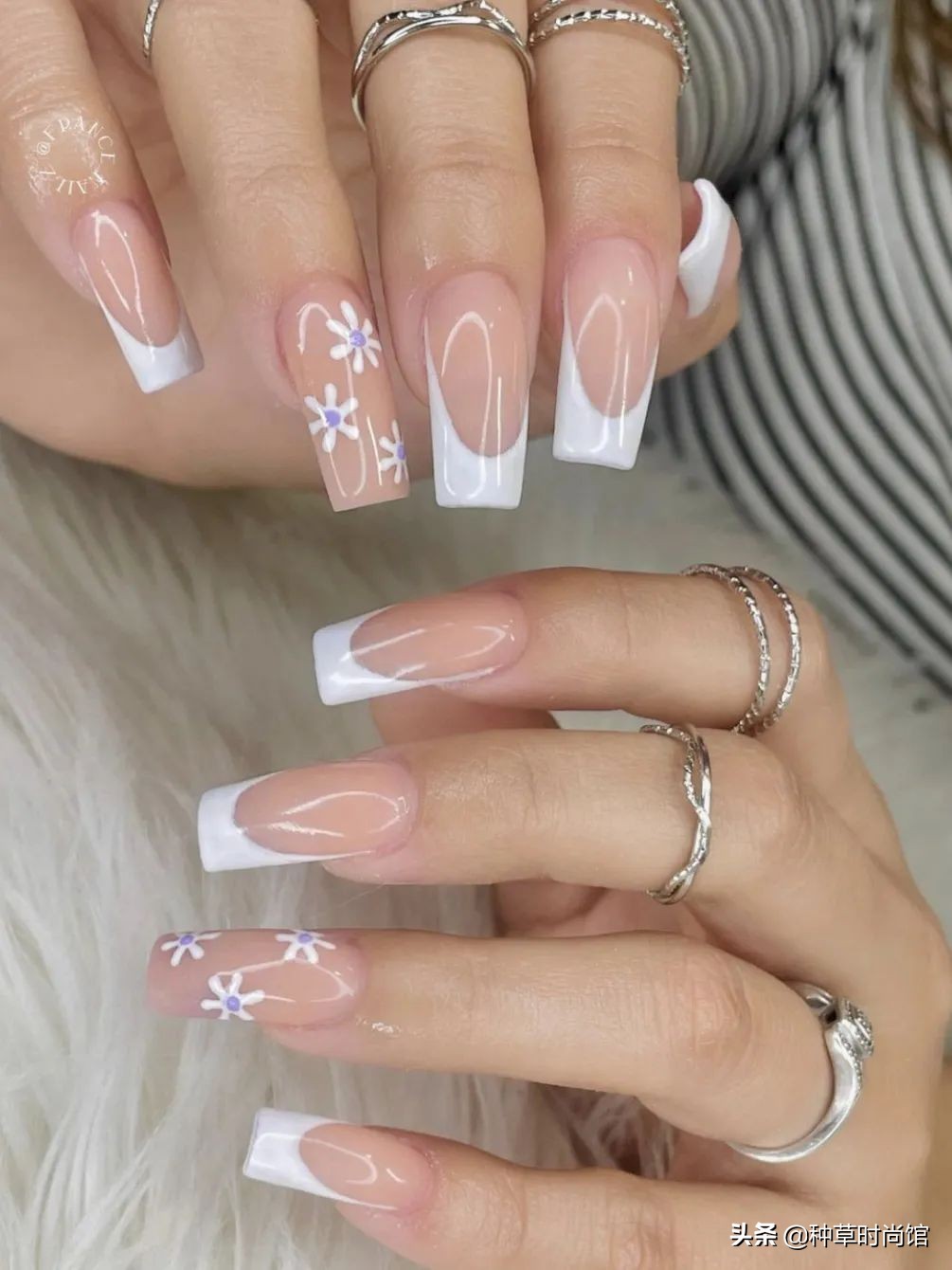 秋冬超显白高级感美甲,春日美甲图片最新款百搭