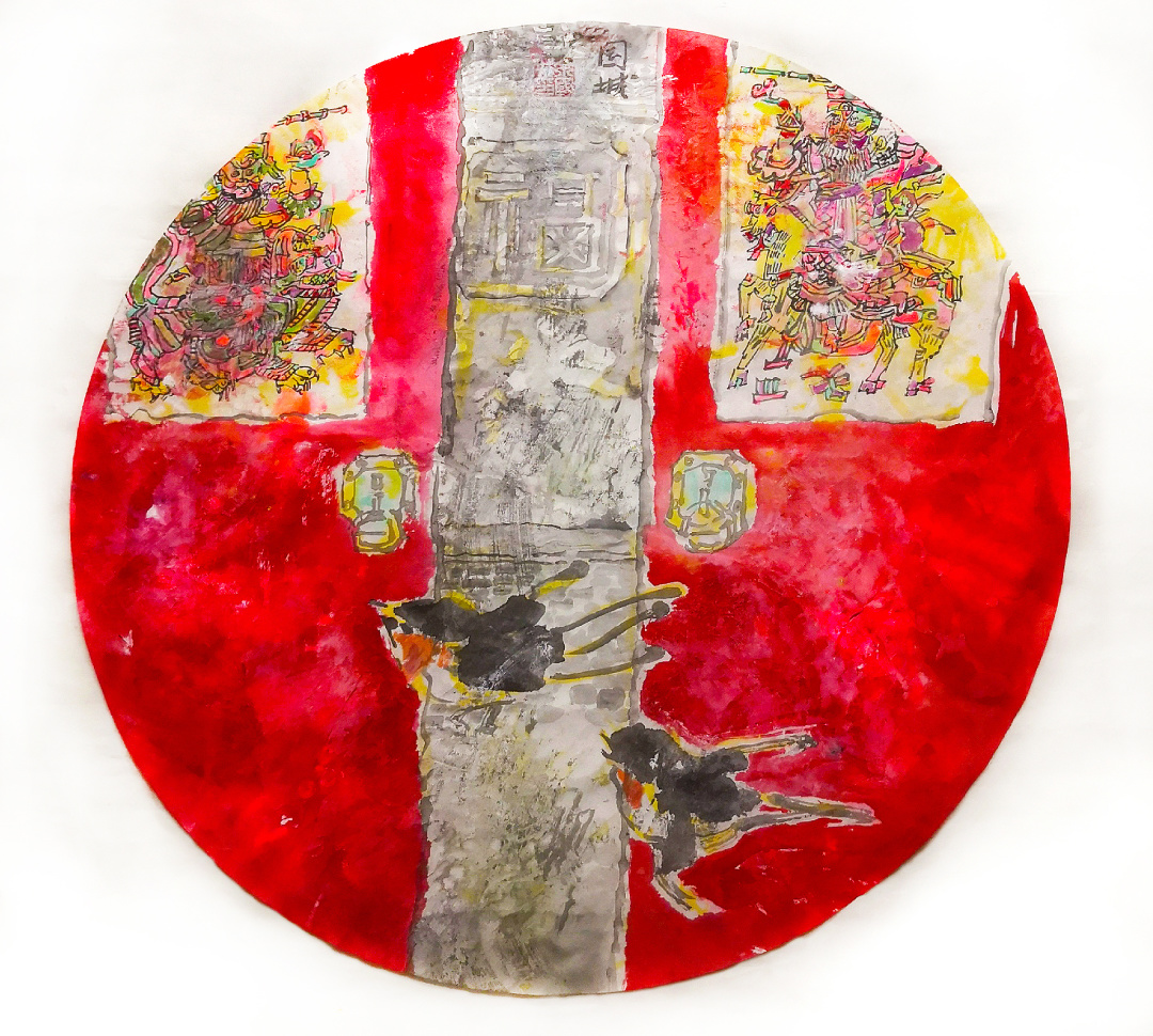 *坐静**夏夜听鸣蝉——余国城壬寅年初夏水墨画新作欣赏