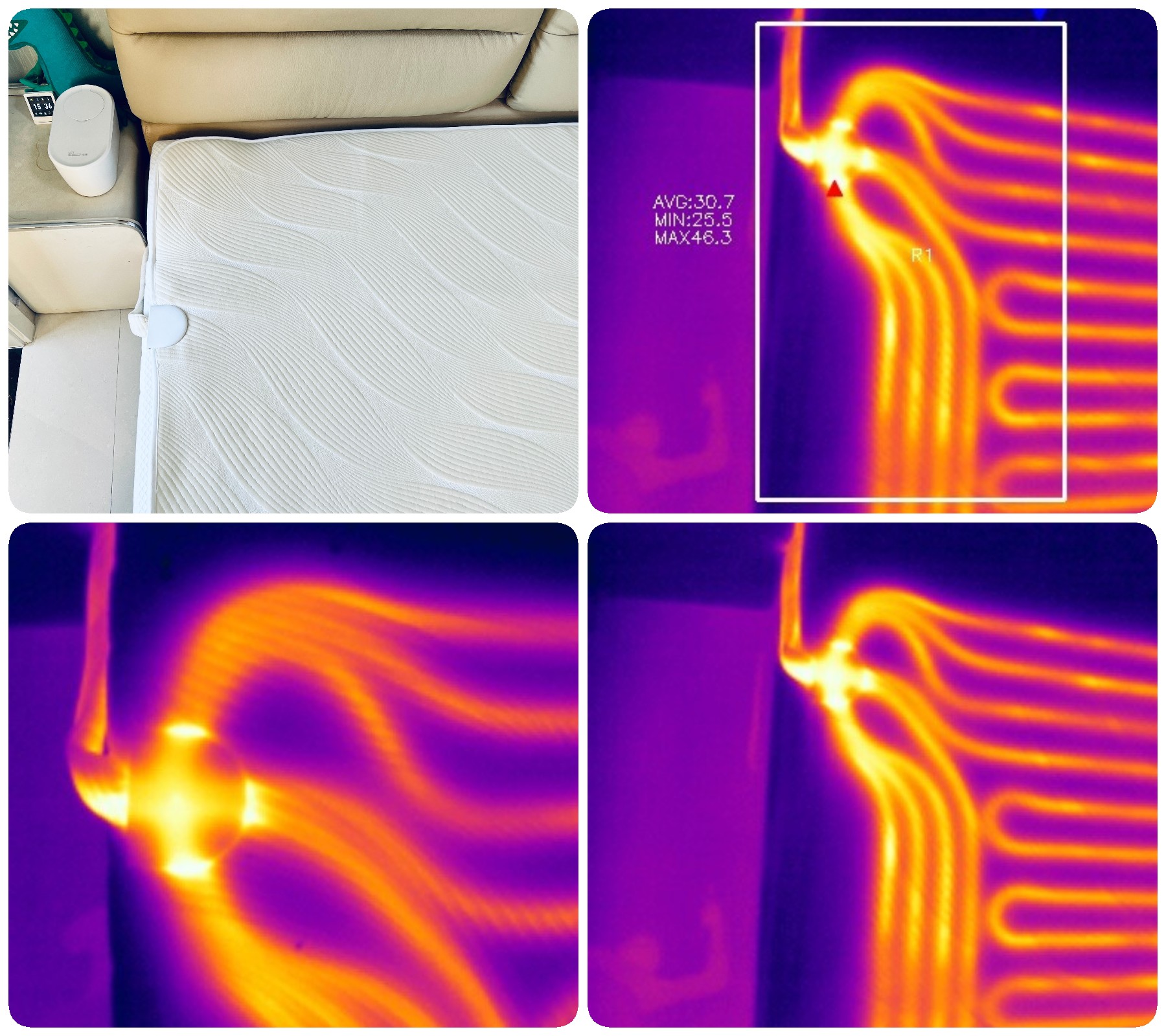 地暖垫取暖测评,智能恒温水暖毯冬天暖床神器