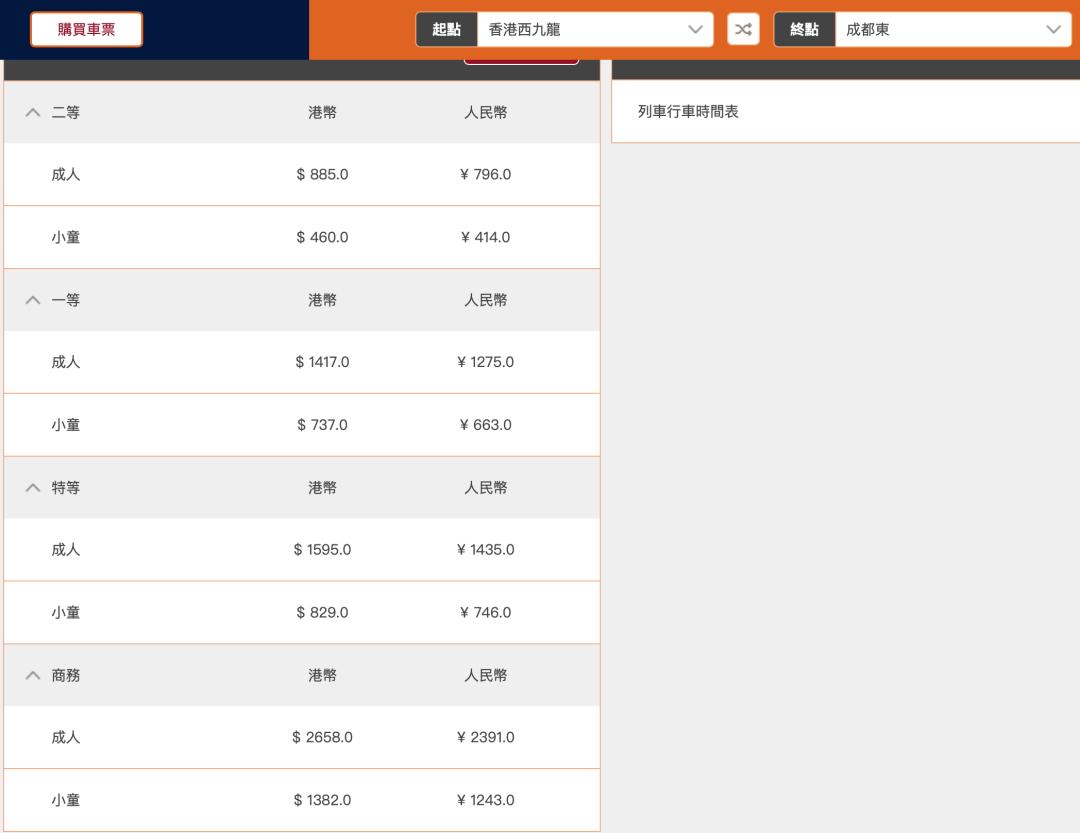 成都至香港直达高铁开始售票,成都首开往返香港直达高铁