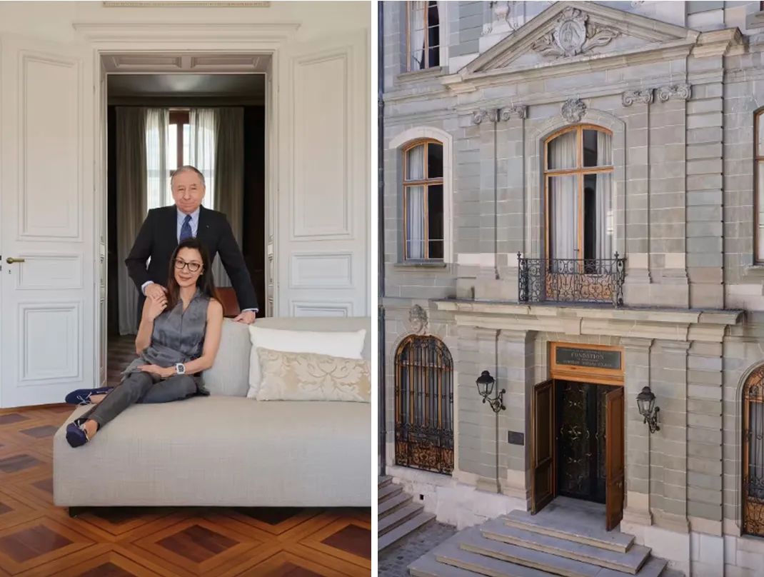 杨紫琼巴黎赏秀与未婚夫出席活动,杨紫琼霸气金球奖