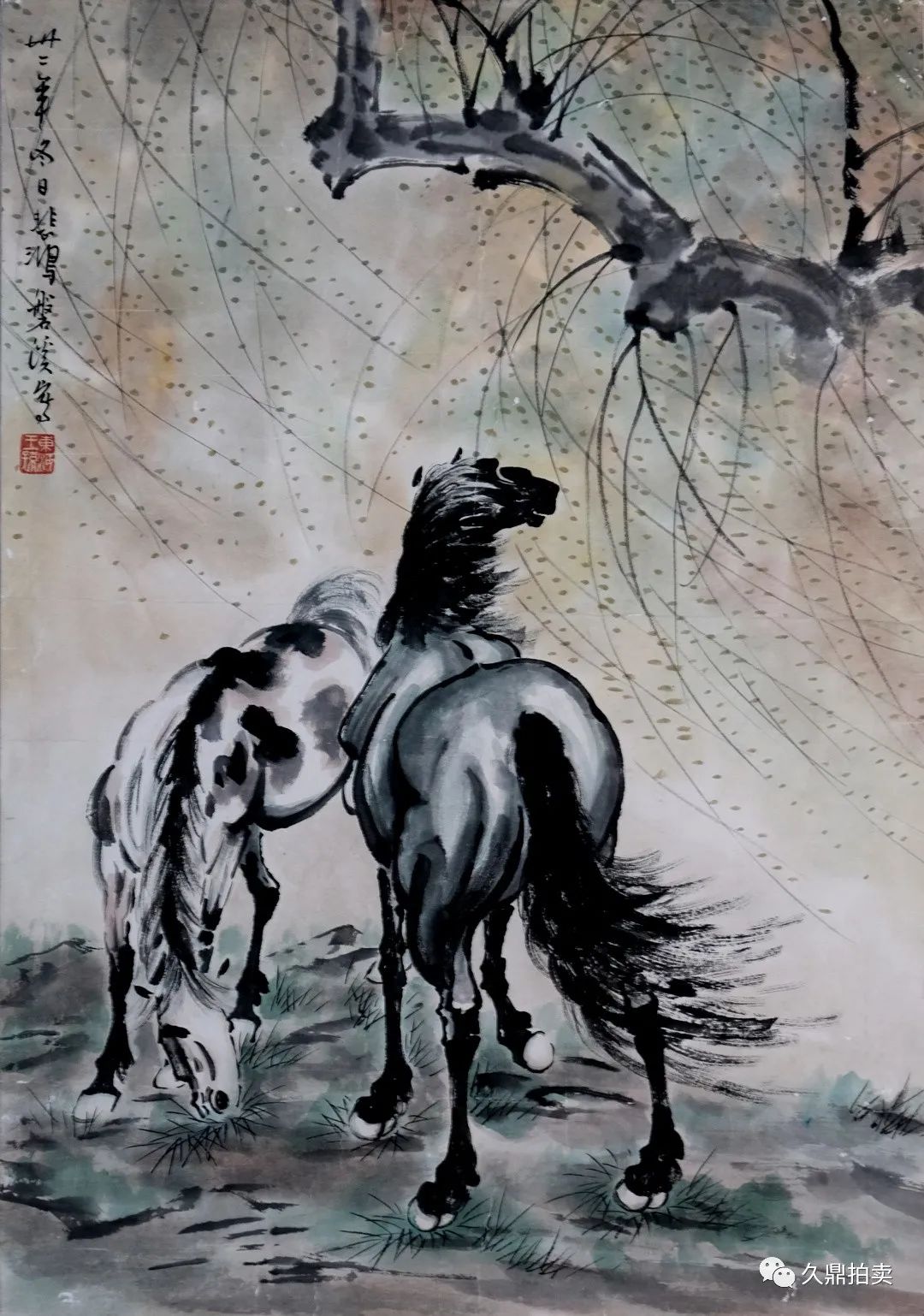 徐悲鸿画马100幅,徐悲鸿画的马才是真正的马