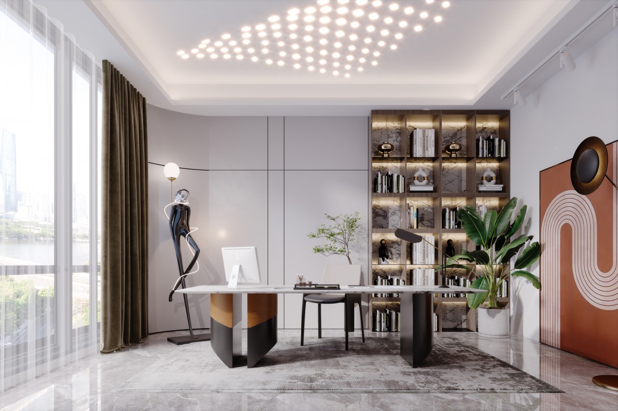 4个平方书房设计带床,40平书房设计图