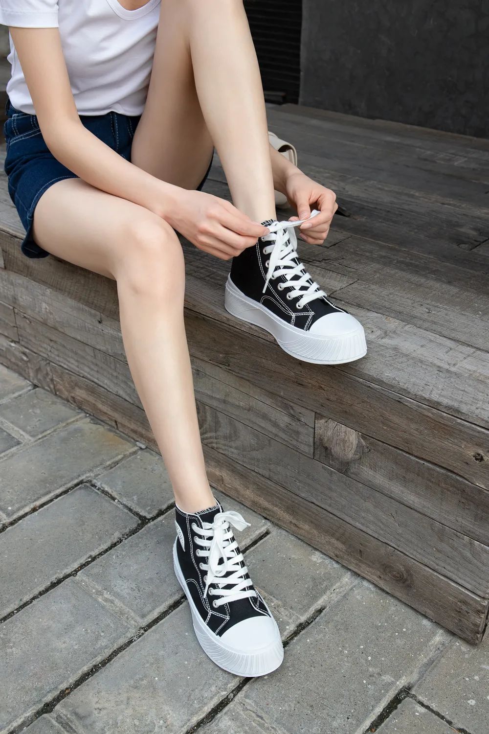 厚底帆布鞋女百搭显瘦,帆布鞋穿搭显瘦