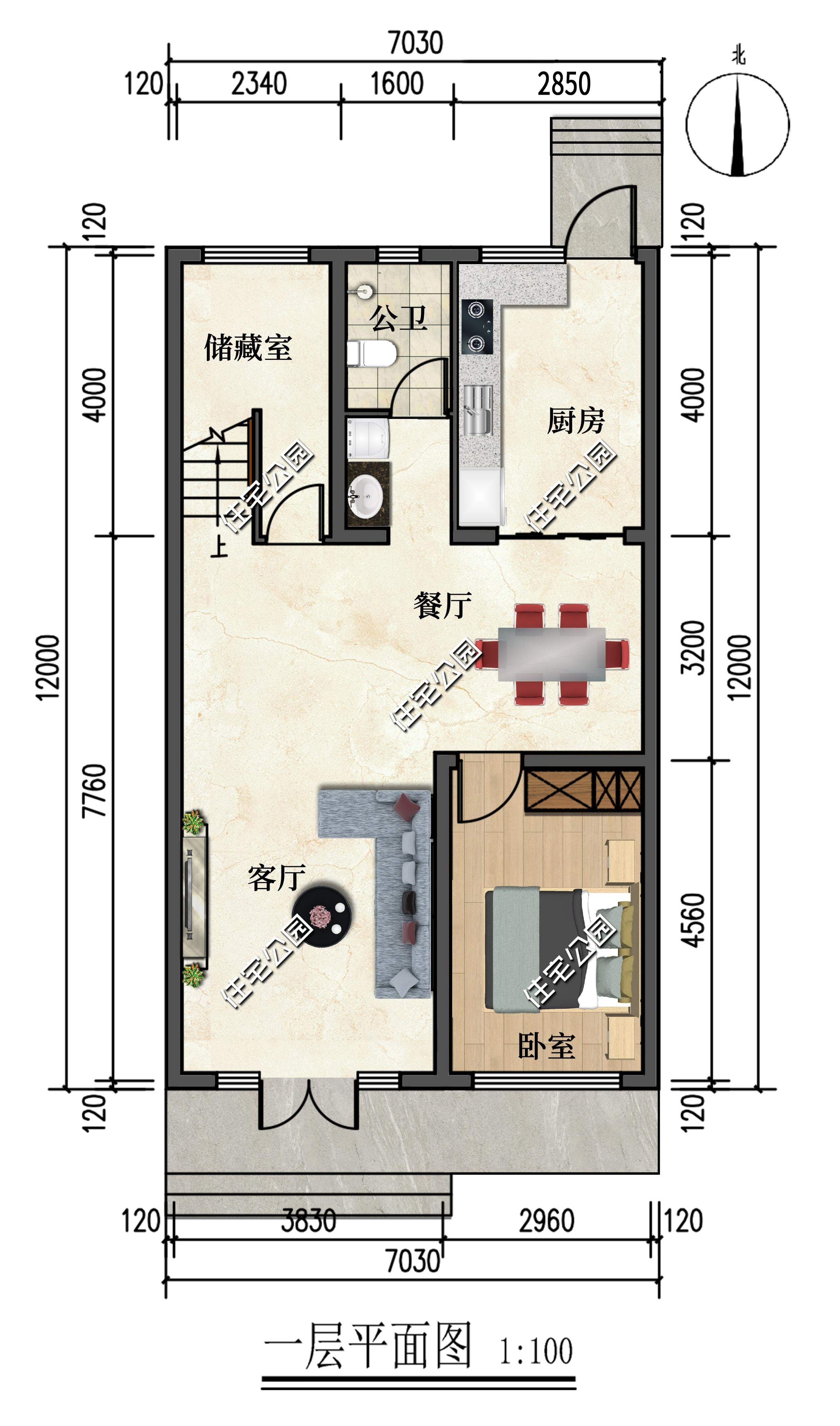 两侧有邻居不能开窗图纸怎么设计,左右有邻居不开窗的设计图纸