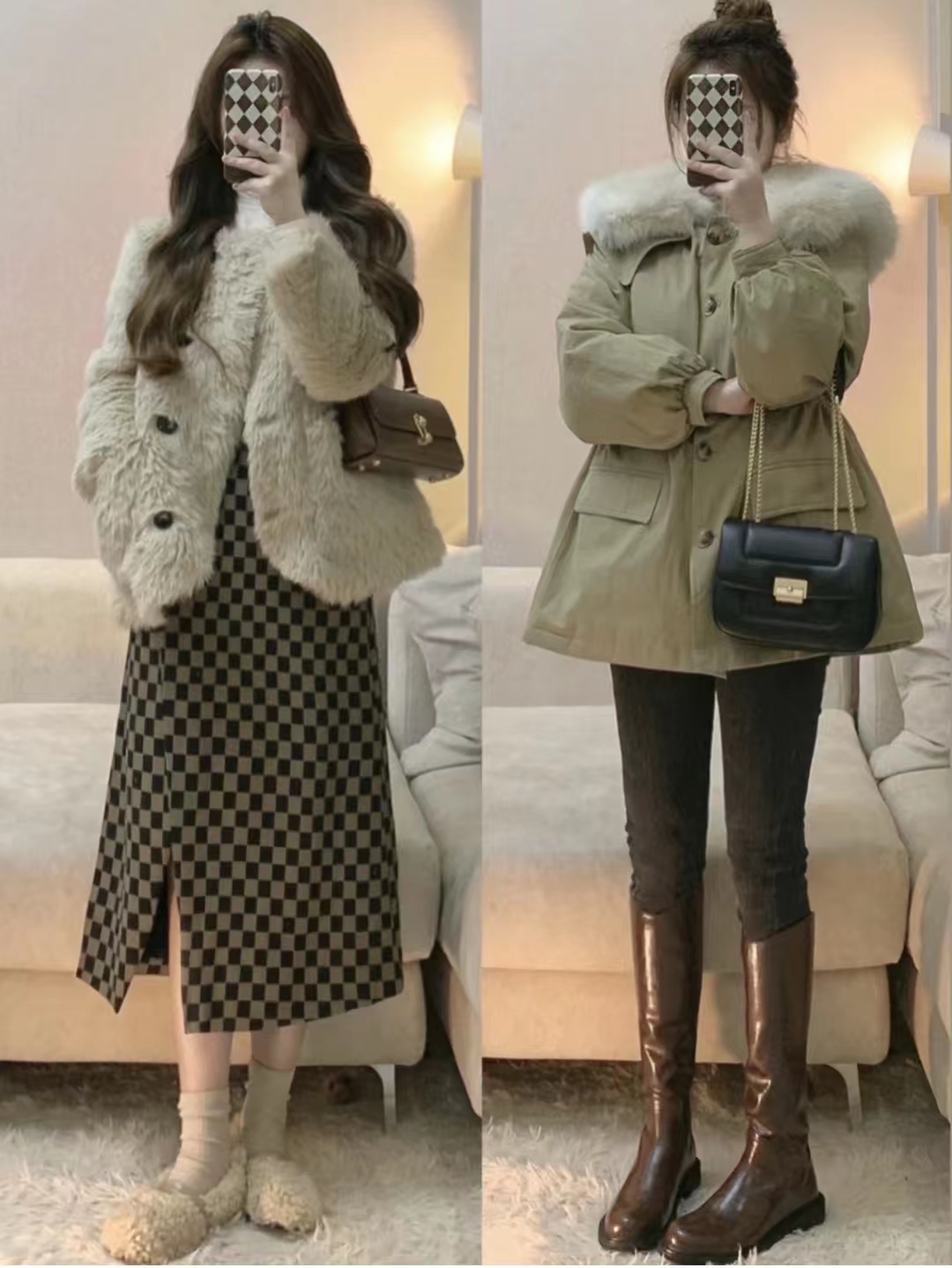 这45套棕色长筒靴穿搭太高级了，显高显瘦显腿长