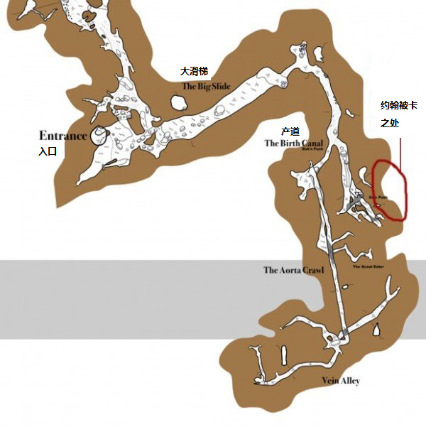 男子探险被卡在山洞里,男子进洞穴探险被卡住再没出来