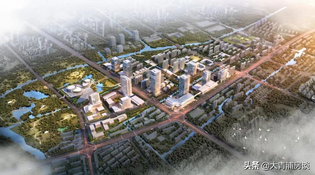 青浦新城中央商务区示意图,青浦新城中央商务区规划调整