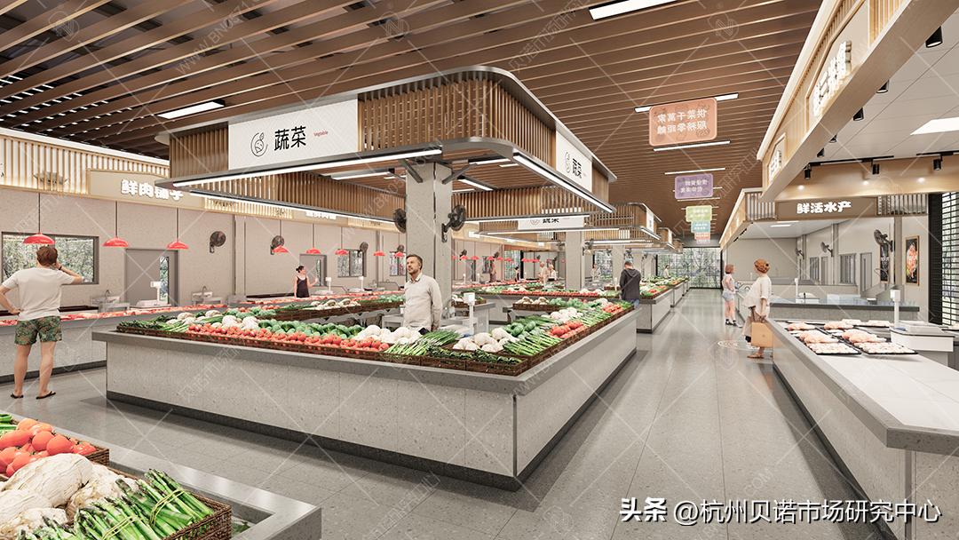 专业农贸市场升级改造方案,农贸市场提升改造菜台效果图