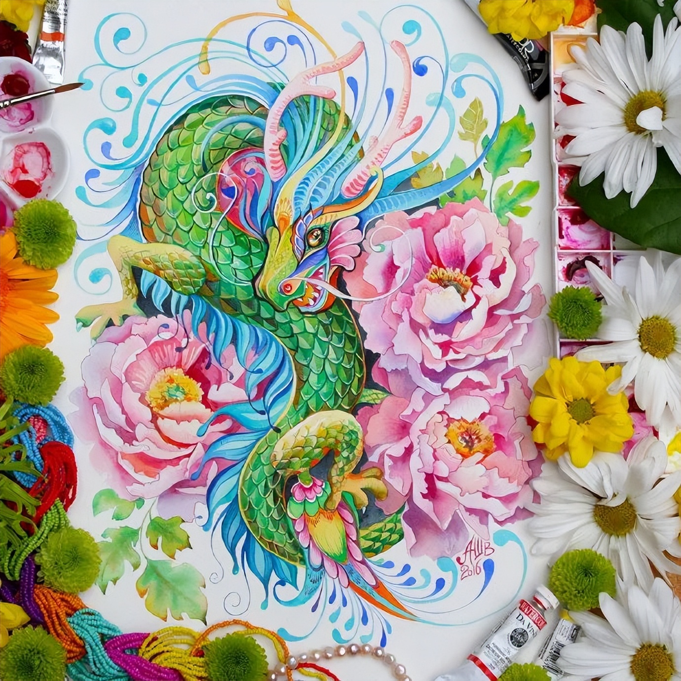 大神级水彩作品看完肯定不后悔,40张笔触狂放的水彩