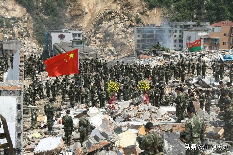 汶川地震解放军来了的动人场面,汶川地震解放军进入灾区时间