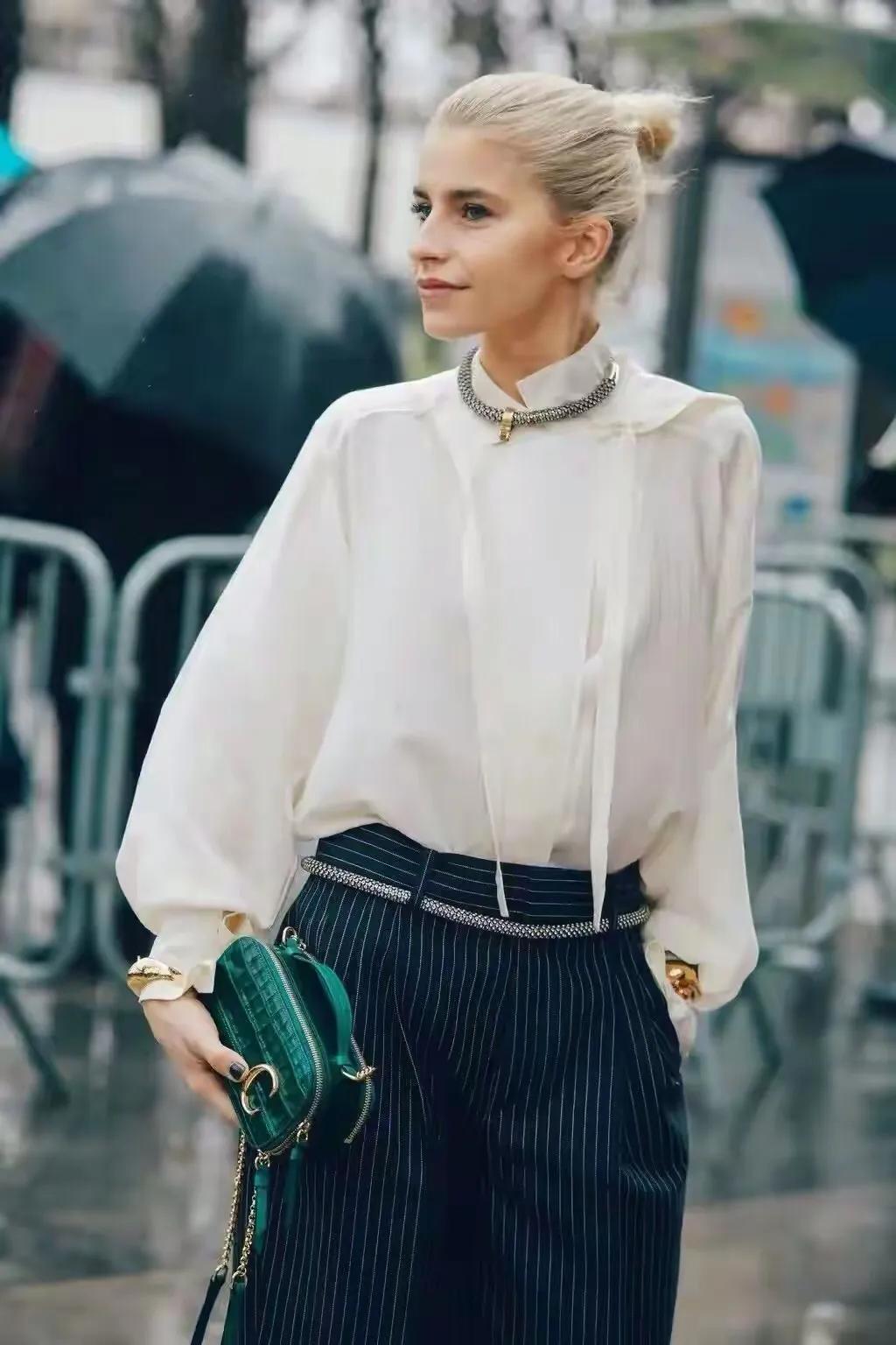 法式衬衫的各种穿搭风,法式轻奢衬衫高级感小众上衣