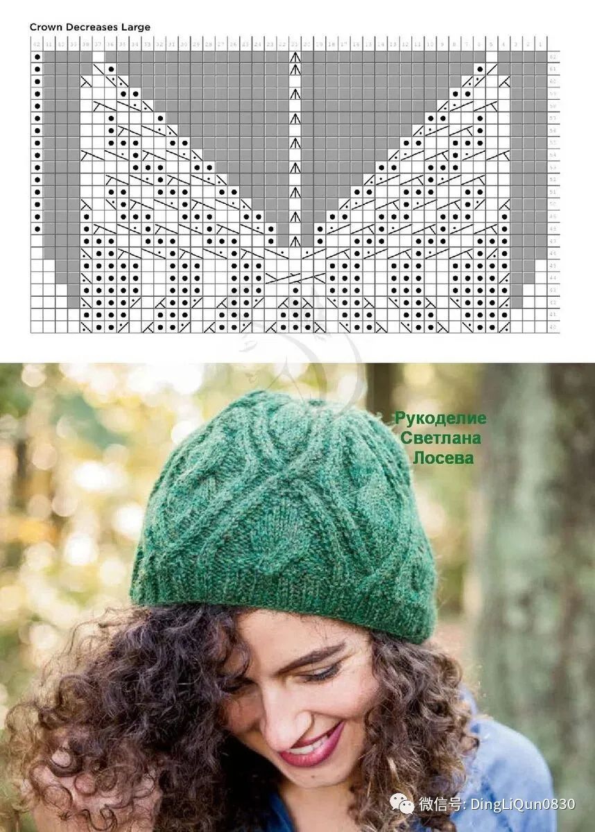 针织新款树叶贝雷帽披肩,贵妇人披肩配的贝雷帽编织教程