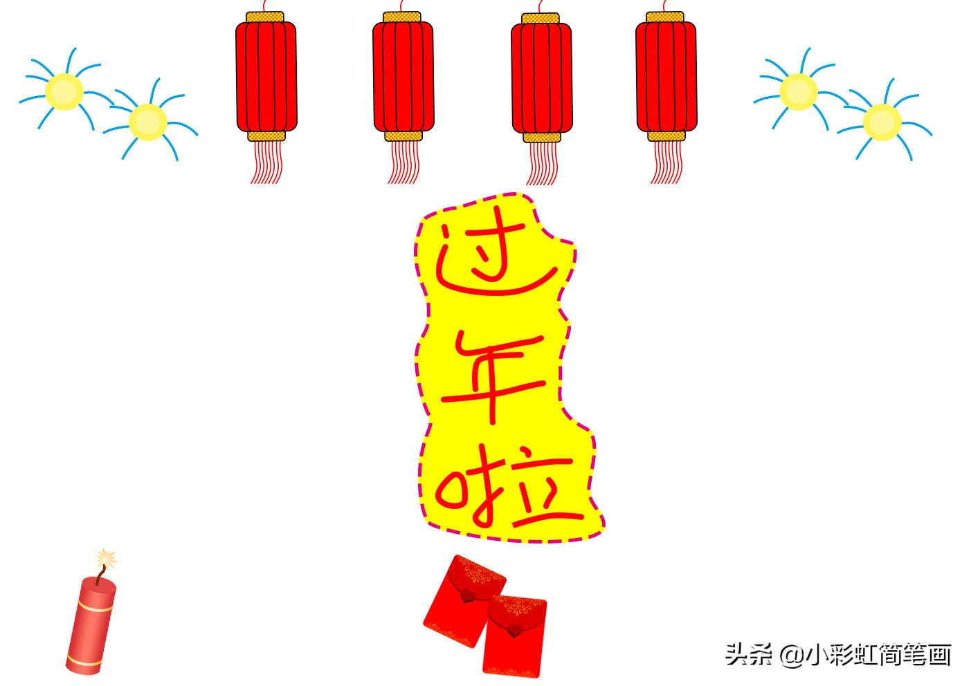 春节手抄报2021简单漂亮,春节手抄报英文版