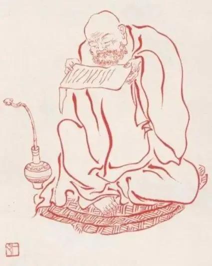 工笔白描罗汉图这线条美绝了,罗汉佛工笔白描图片