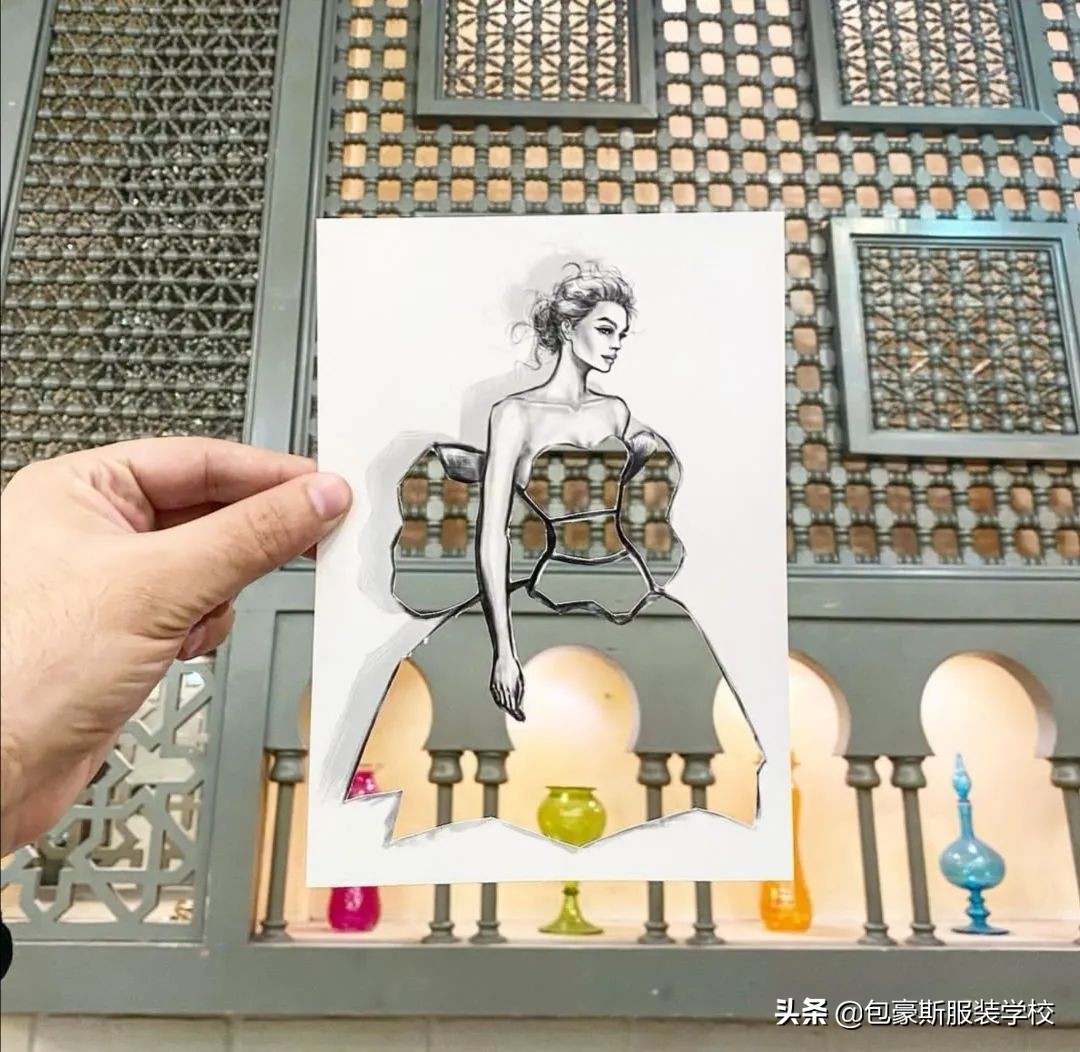 国际时尚插画师插画作品欣赏图文,创意插画古埃及