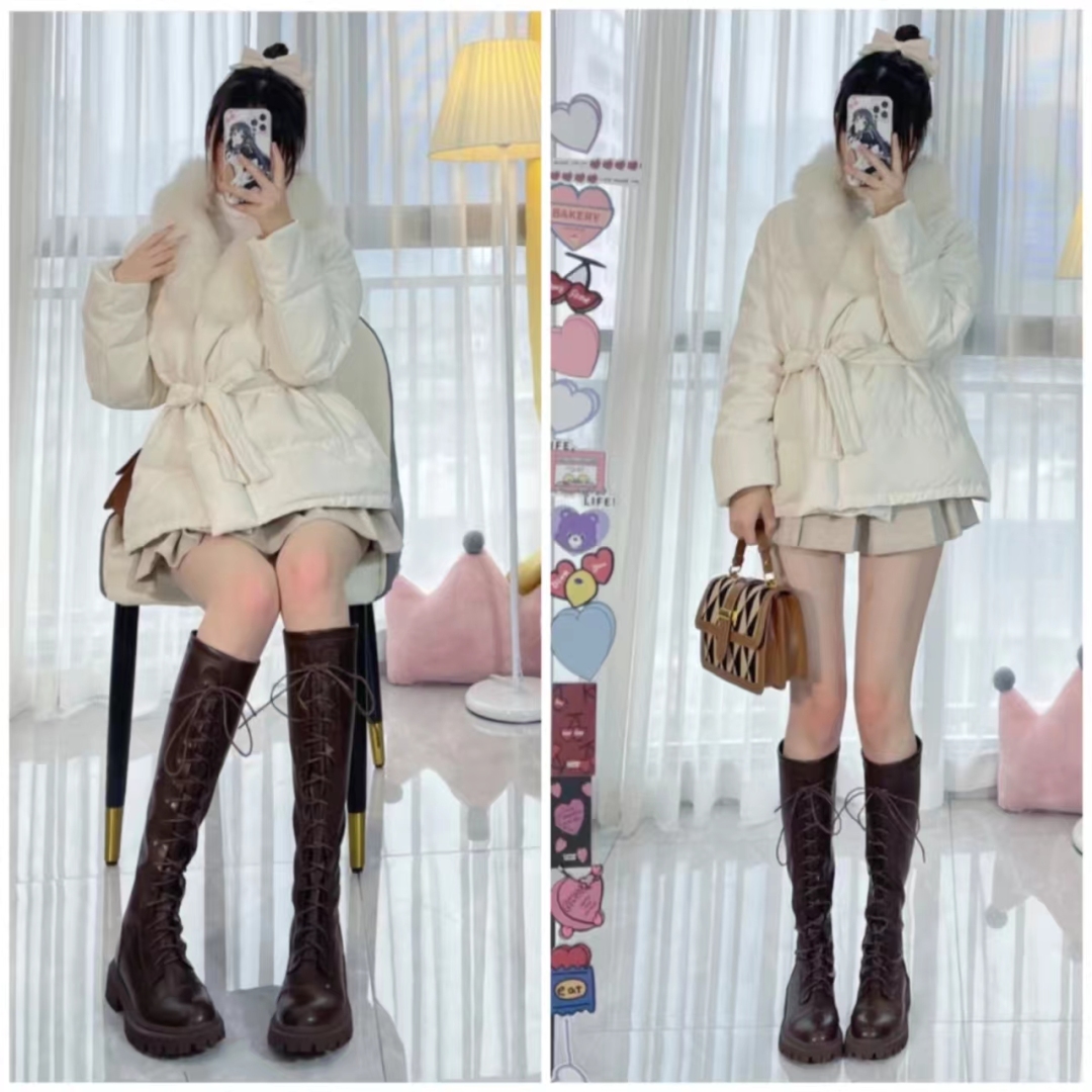 这45套棕色长筒靴穿搭太高级了，显高显瘦显腿长