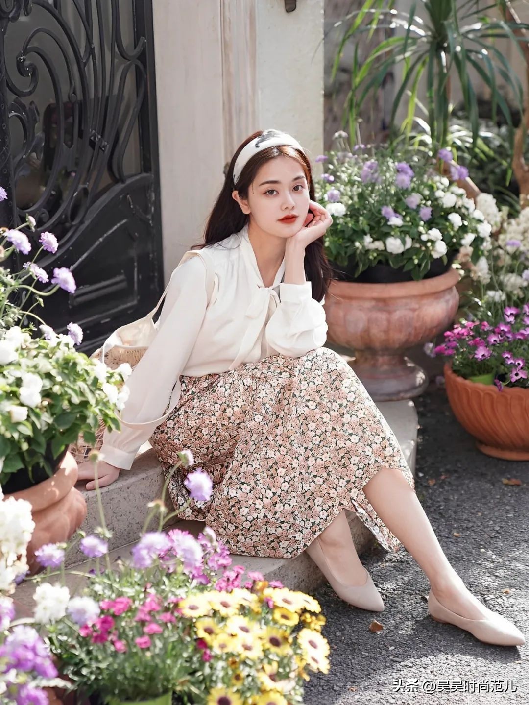 碎花裙怎么搭可以美一个秋天,碎花裙怎样搭配出时尚感好看