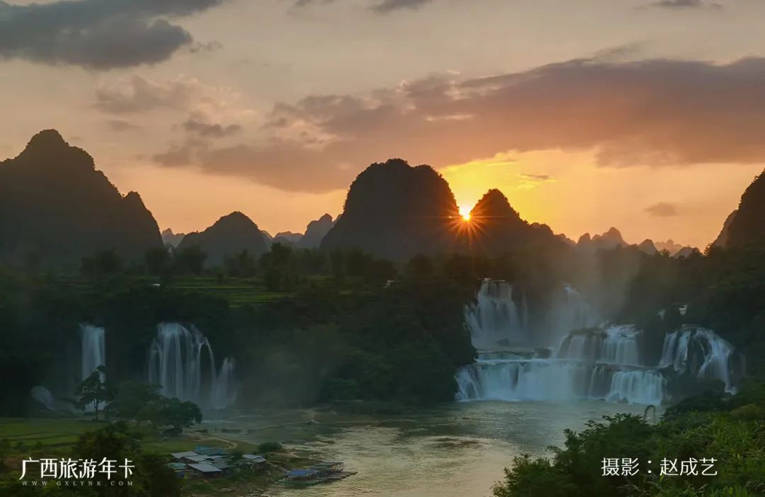 广西崇左德天跨国瀑布旅游景区,广西德天旅游十大景点