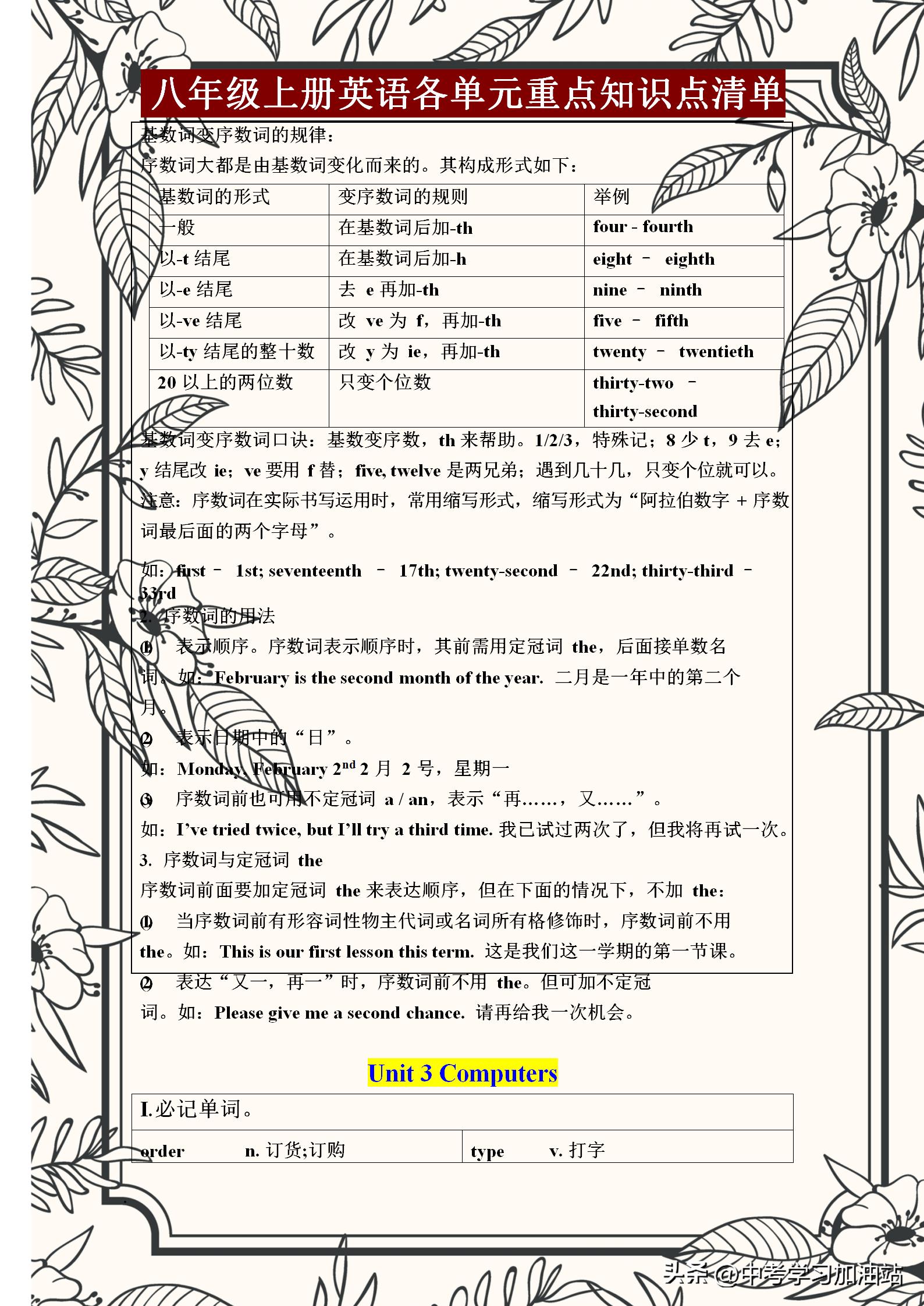 八年级上册英语重点语法归纳期中,八年级上册英语重点短语和知识点