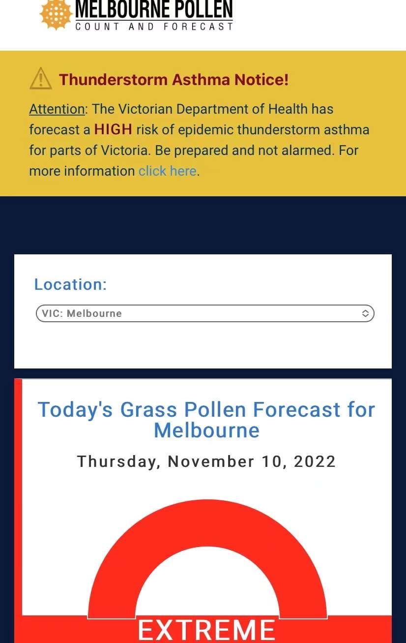墨尔本被风暴席卷随后下冰雹,墨尔本花粉症打喷嚏
