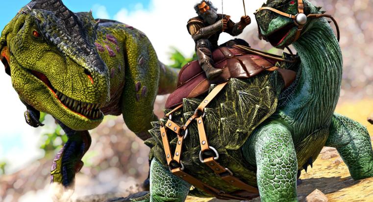 《方舟生存进化》玩家靠钓鱼发家致富，图纸、材料应有尽有