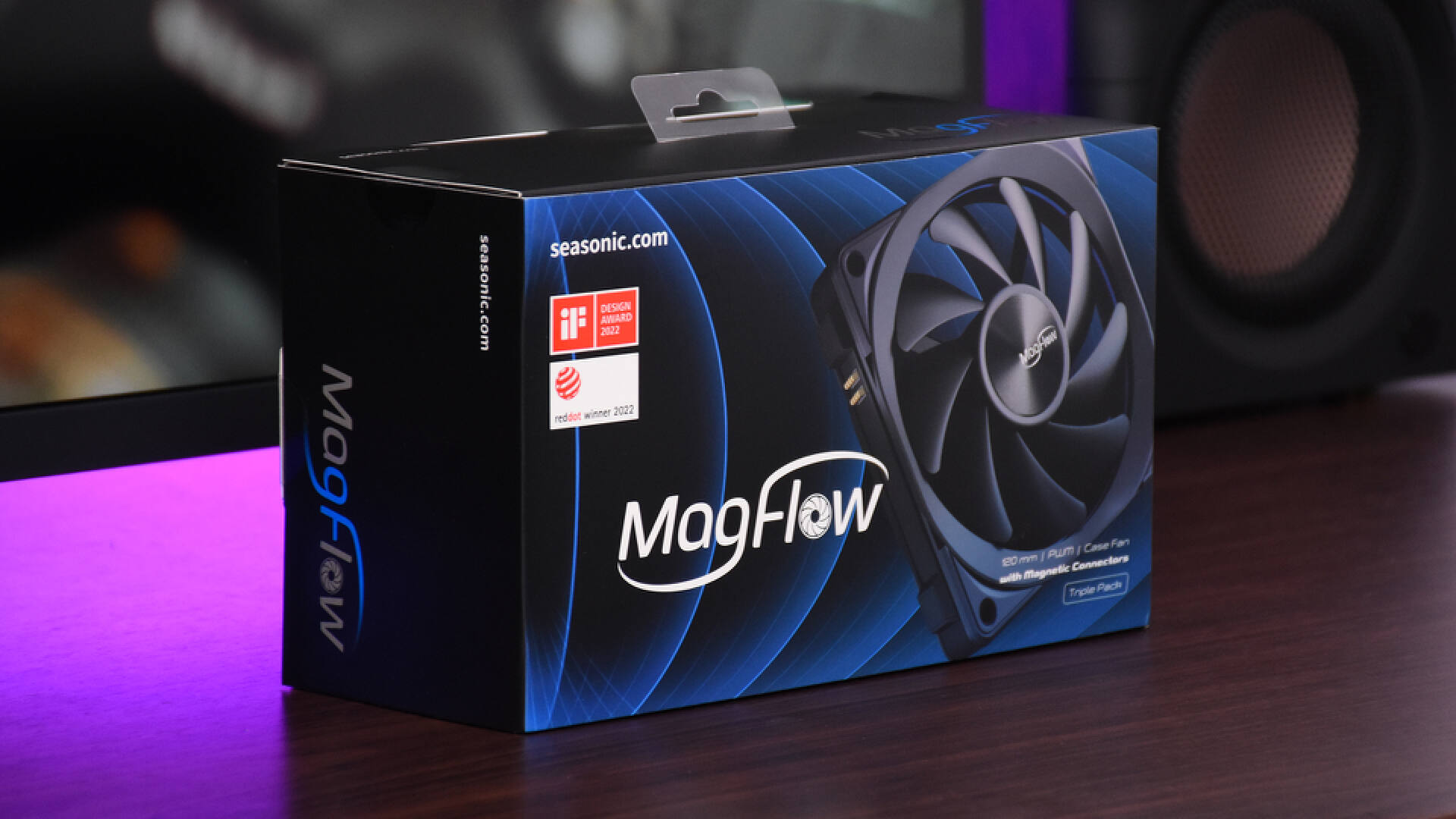 海韵MagFlow1225PWM风扇：磁吸拼接，安装走线更方便