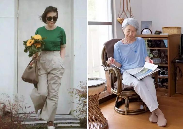 女人过了四十岁别总穿一身黑,女人过了40岁就别穿的太老气了