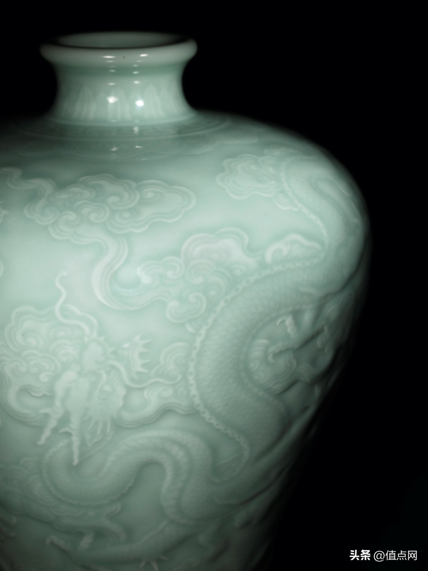 徐展堂藏清乾隆粉青釉六管瓶,徐展堂藏品