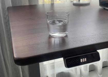 乐歌升降桌灰胡桃木,乐歌e5-n黑胡桃木色电动升降桌