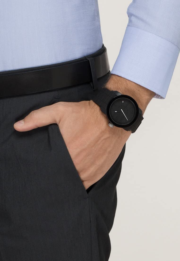 高端大气上档次全黑手表,2023新款爆款薄款黑色手表