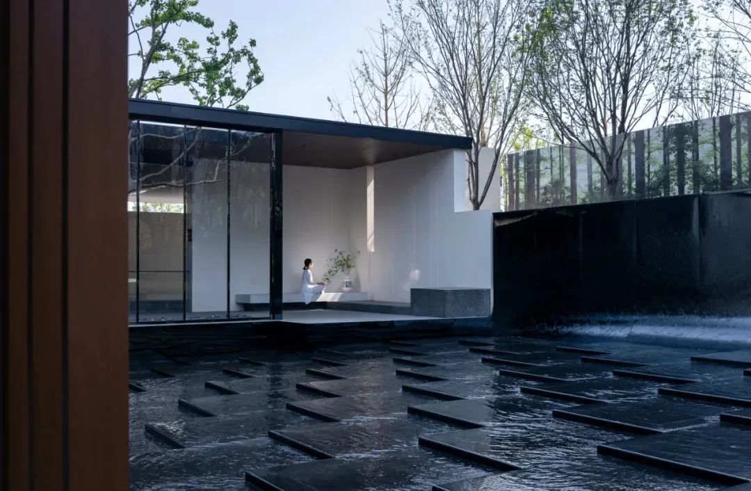 自然跌水景观,水幕瀑布跌水景观效果图