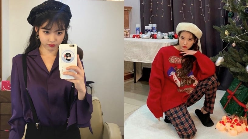 冬季短外套泫雅风,镂空针织帽泫雅风搭配