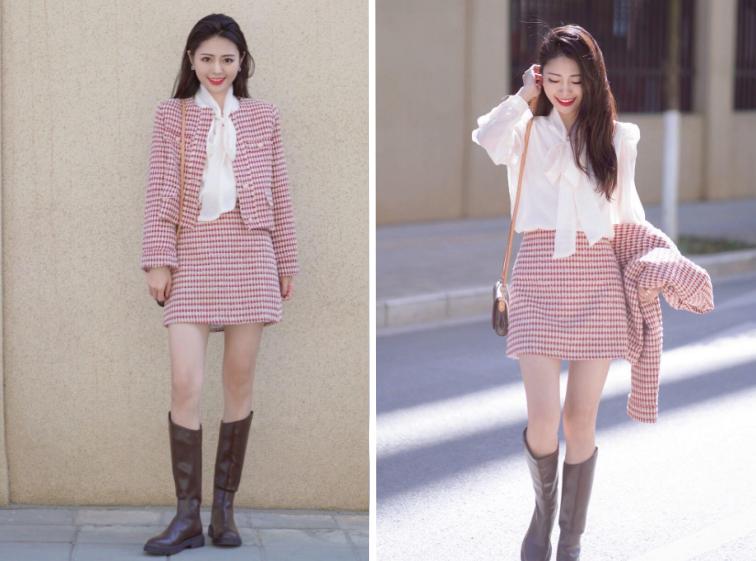 白的小香风怎么搭配比较甜美,小香风穿搭如何不落俗套