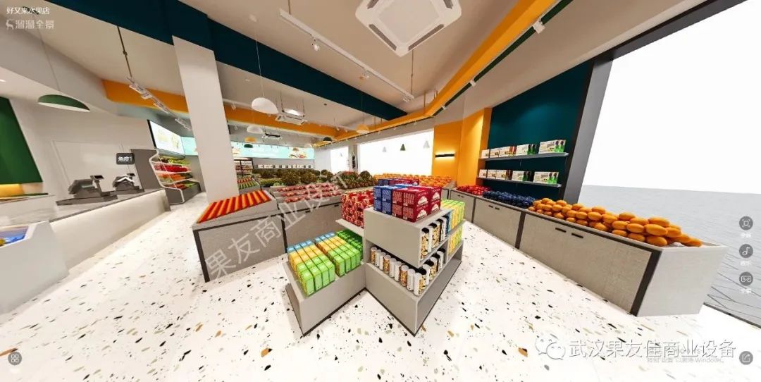 网红水果店装修效果图片大全,100平网红零食水果店装修案例