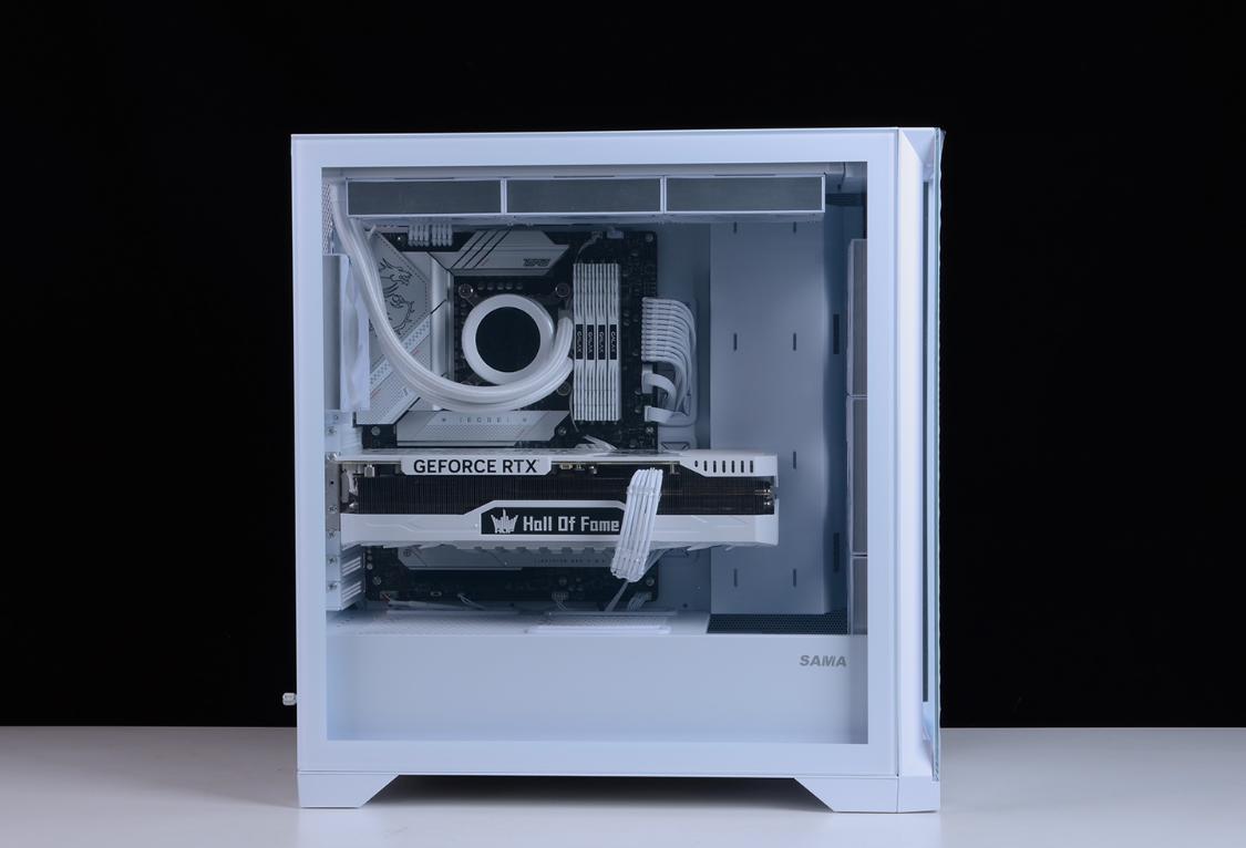 白色主题装机配置分享：13600K+4070Ti名人堂+先马颜之神机箱装机