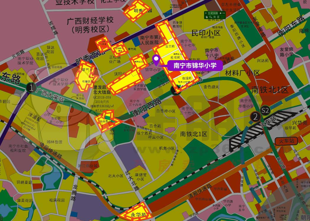 西乡塘区小学地段划分,2021西乡塘区小学划分