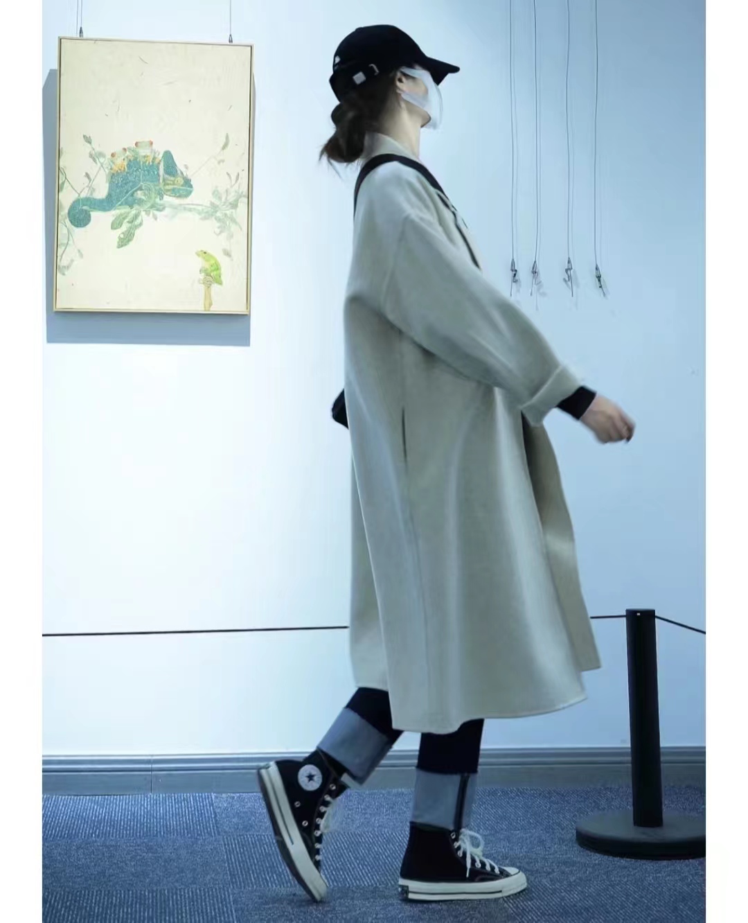 燕麦色大衣内搭什么颜色毛衣,燕麦色大衣高级穿搭图片