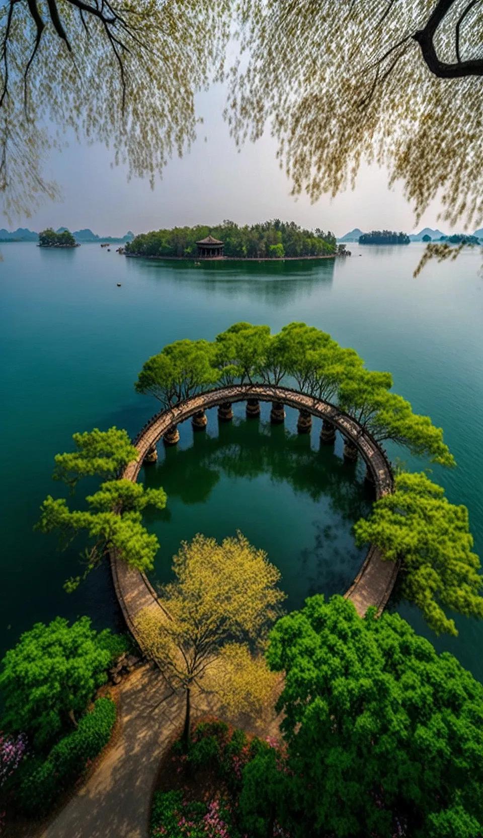 杭州西湖图片全景图,更多的杭州西湖图片