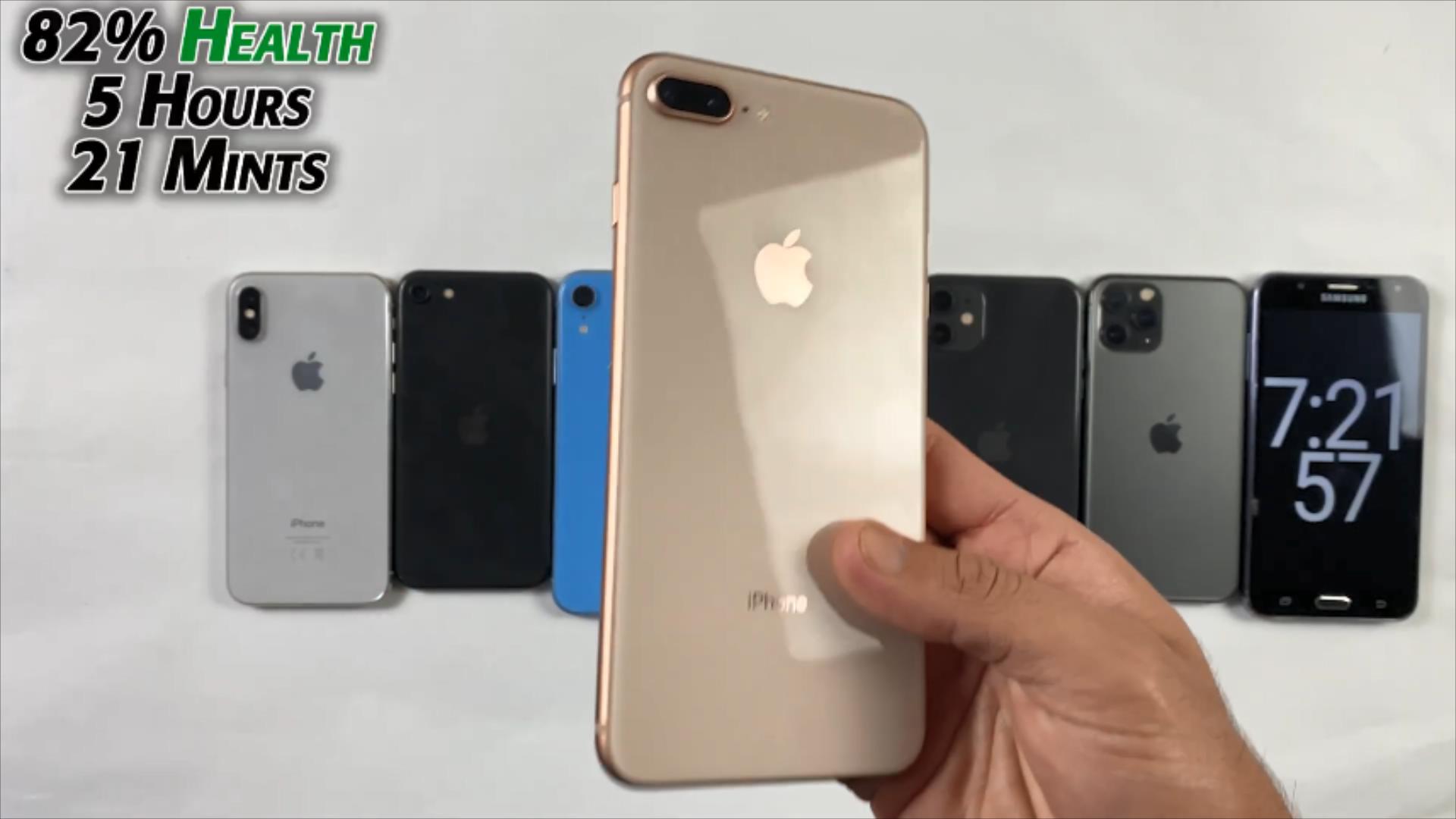 7部iPhone续航实测,升级iOS16.4.1,iPhone11第三,iPhone8+垫底