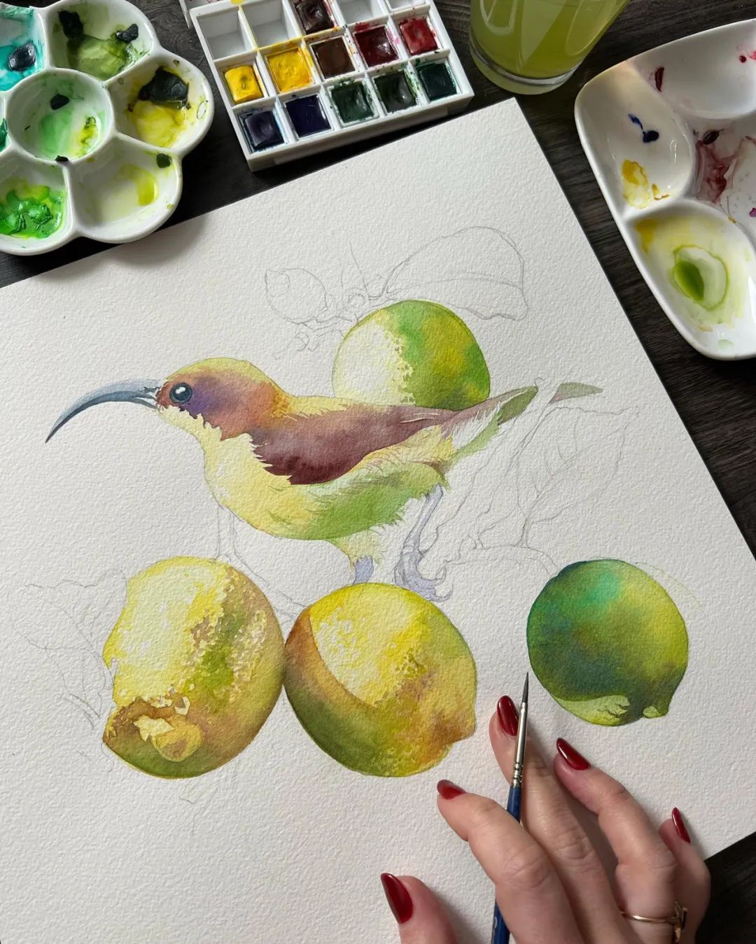 大神级水彩作品看完肯定不后悔,40张笔触狂放的水彩