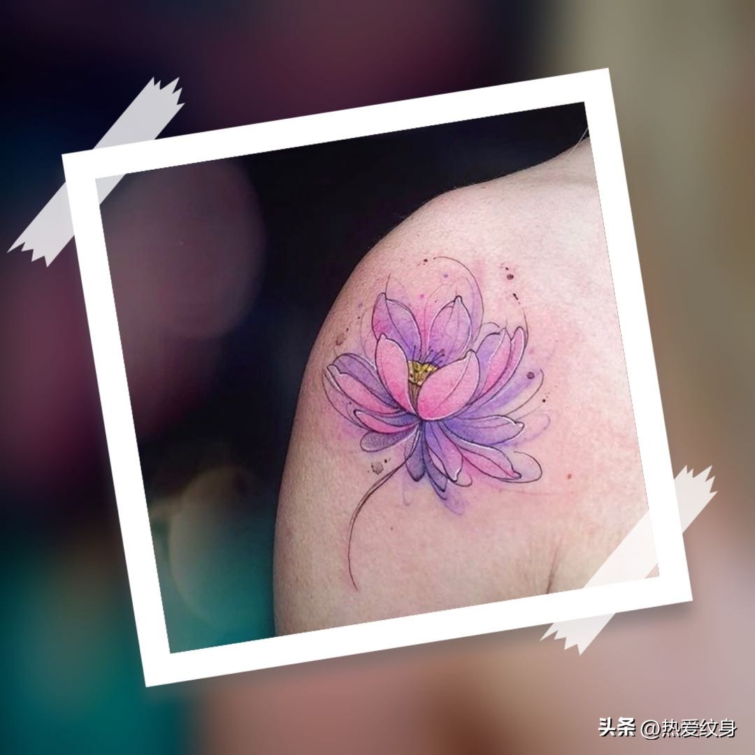 纹身就像你心中的一朵花,纹身像种在你内心深处的一朵花