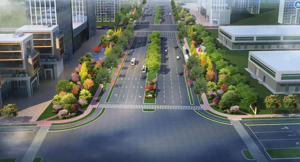 西安高新区绿色为底起新城