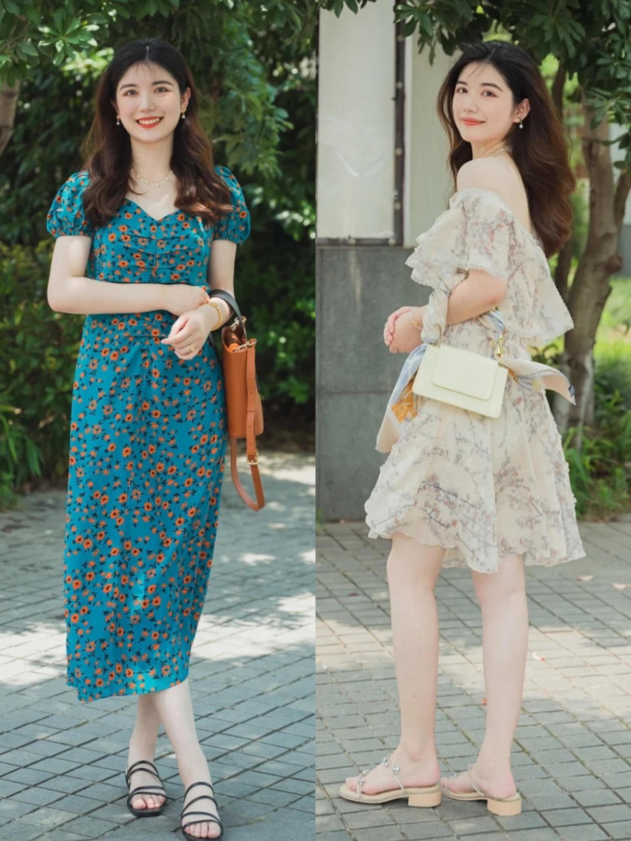 连衣裙穿搭风格高级感合集,魅力十足的连衣裙穿搭